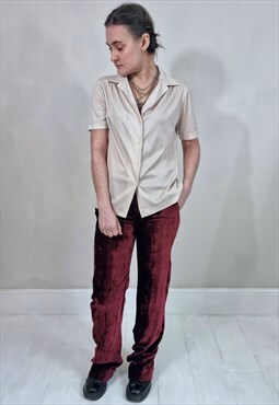 Vintage 70's Pastel Striped Short Sleeve Shirt