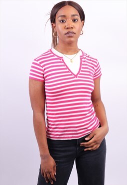Vintage Ralph Lauren Sport Striped T-Shirt in Multicolour