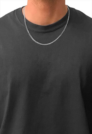 3MM 18" CURB NECKLACE CHAIN - SILVER
