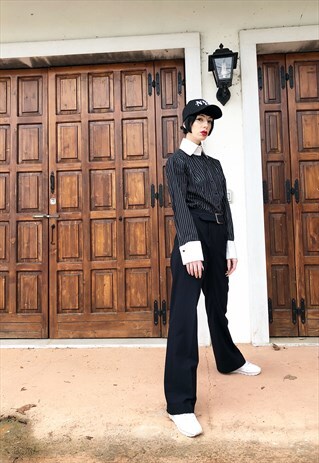 ELEGANT PINSTRIPE BLOUSE