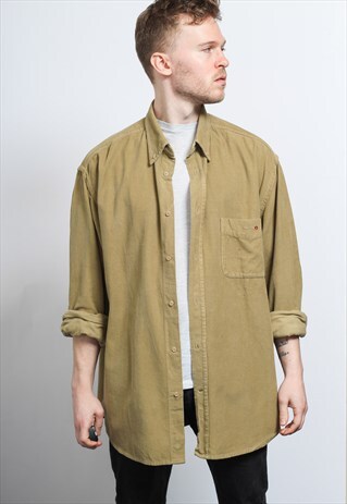 VINTAGE CORDUROY SHIRT BROWN