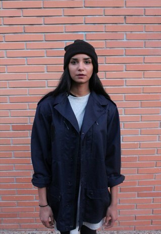 VINTAGE NAVY MILITARY JACKET