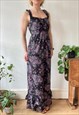 BUTTERFLY FLORAL COTTON BOHO SLIP SUMMER DRESS 90S REVIVAL