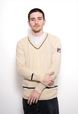 Vintage Fila 70s Knit Sweatshirt Pullover Jumper