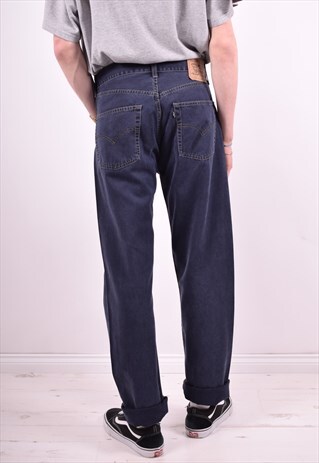 LEVI'S 451 MENS VINTAGE JEANS W32 L34 BLUE 90'S