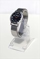 SILVER WATCH WITH EXPANDER STRAP