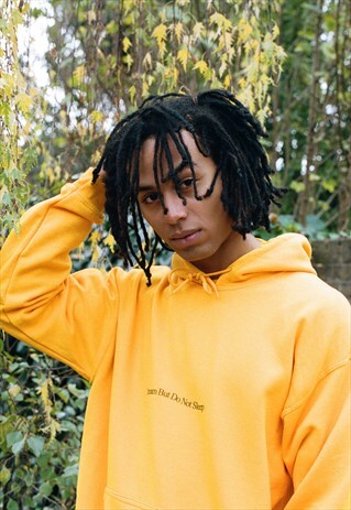 HOODIE IN GOLD WITH DREAM INFRARED PRINT