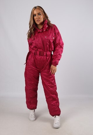 VINTAGE FULL SKI SUIT SNOW SPORTS UK 10 -12 (9B3S)