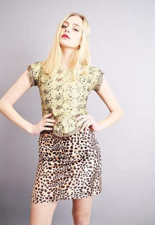 90'S BOHO FESTIVAL ORIENTAL EMBROIDERED BEADED CORSET TOP
