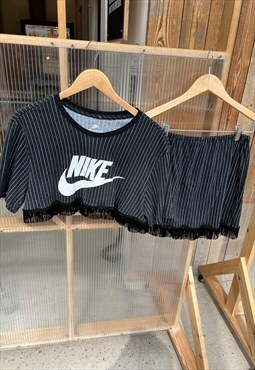 Reworked Nike Croptop & Skirt Coord 