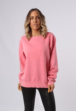 SWEATSHIRT JUMPER OVERSIZED PLAIN UK 16 (GO4X)