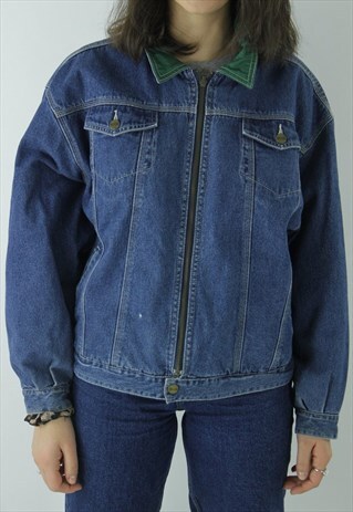 FRESH 90'S VINTAGE DENIM REVERSIBLE JACKET