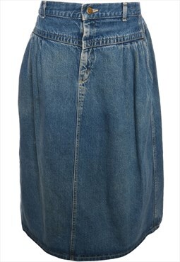 Medium Wash Lee Denim Skirt - L