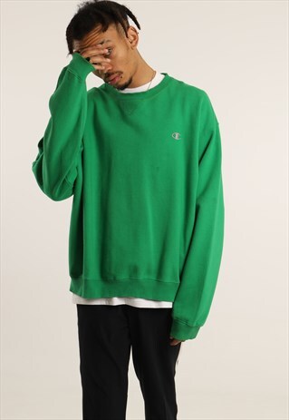 VINTAGE CHAMPION EMBROIDERED LOGO SWEATSHIRT