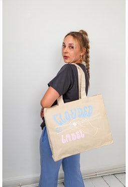 Clouded Label Sustainable Unisex Tote Bag - Hashi Natural