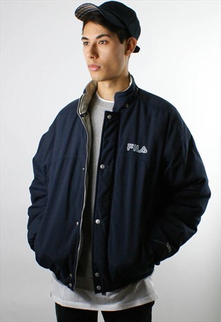 FILA RARE 1990S PADDED BOMBER JACKET PUFFER COAT