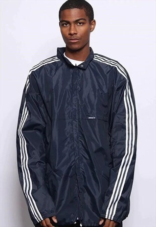 adidas v stripes windbreaker