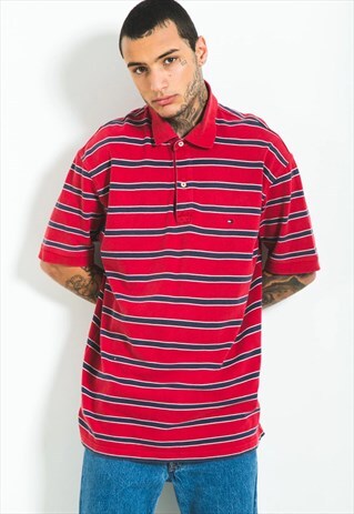 VINTAGE 80S TOMMY HILFIGER POLO T-SHIRT / S4389