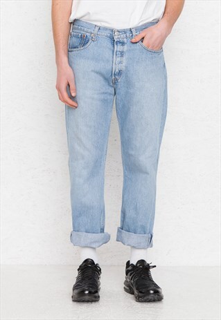 VINTAGE LIGHT BLUE LEVI'S 501 FIT DENIM JEANS