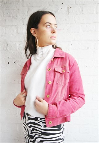 VINTAGE 90'S LADIES RED KANGOL CORDUROY JACKET