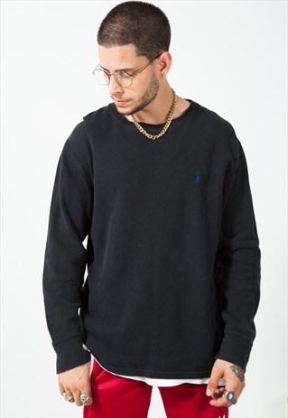 VINTAGE 80S POLO RALPH LAUREN KNIT JUMPER / S510