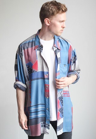 VINTAGE OVERSIZED ABSTRACT SHIRT