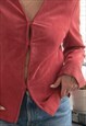 VINTAGE 70'S RED SOFT SUEDE JACKET