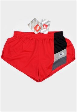 Vintage Nike shorts 80s interval red running NOS DS OG S L