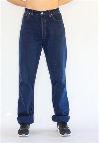 VINTAGE 90'S SOFT DENIM OVER DYED LEVI MOM JEANS