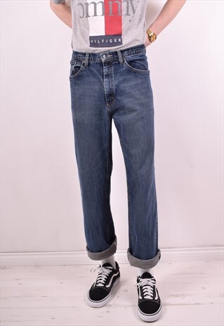 LEE MENS VINTAGE JEANS W35 L32 BLUE 90S