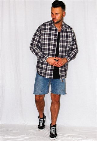 VINTAGE PLAID FLANNEL SHIRT