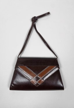 Van-Dal Ladies Vintage 70's Leather Brown Bag