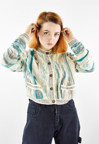 AMAZING AUTHENTIC CROPPED COOGI CARDIGAN