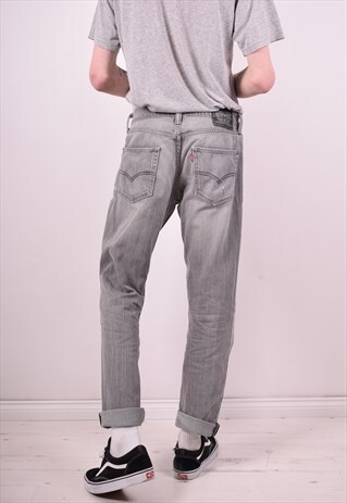 LEVI'S MENS VINTAGE JEANS W31 L32 GREY 90'S