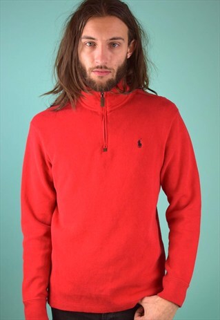 VINTAGE 90'S RALPH LAUREN 1/4 ZIP JUMPER