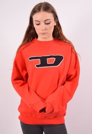 VINTAGE DIESEL SWEATSHIRT JUMPER RED