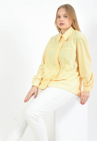 VINTAGE 90'S YELLOW SHIRT