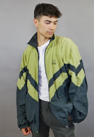 OLIVE GREEN SPORTY SHELL SUIT JACKET