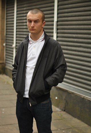 FRED PERRY WOOLLEN HARRINGTON JACKET