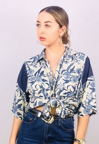 VINTAGE OVERSIZED PATTERN SHIRT