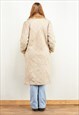 VINTAGE 80'S WOMEN SHEEPSKIN COAT IN BEIGE