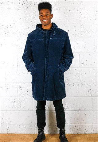 CORDUROY ZIP-UP DUFFLE COAT WITH VERY WARM LINING
