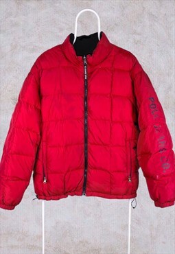 Vintage Polo Ralph Lauren Puffer Jacket Red Medium