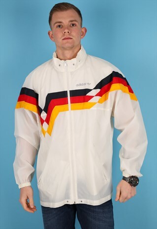 VINTAGE ADIDAS WINDBREAKER JACKET IN MULTI NJ771
