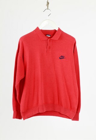 VINTAGE 80S NIKE POLO COLLAR SWEATSHIRT