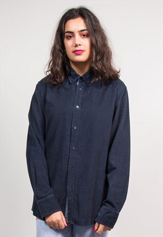 VINTAGE 90'S NAVY BLUE CORD SHIRT