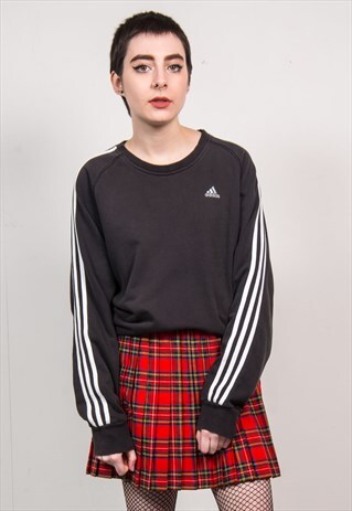 ADIDAS VINTAGE 90'S BLACK SPORT SWEATSHIRTS