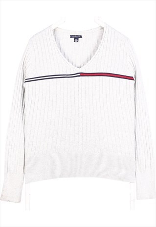 VINTAGE 90'S TOMMY HILFIGER JUMPER / SWEATER V NECK KNITTED