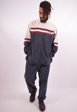 DIADORA MENS VINTAGE FULL TRACKSUIT XL BLUE 90S