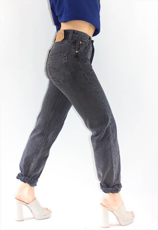 VINTAGE FADED WASH 501 BUTTON FLY JEANS